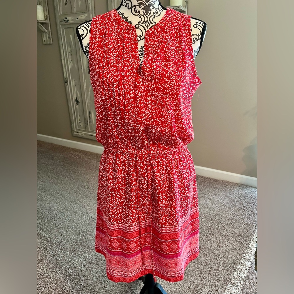GAP Pink Patterned Mini Dress